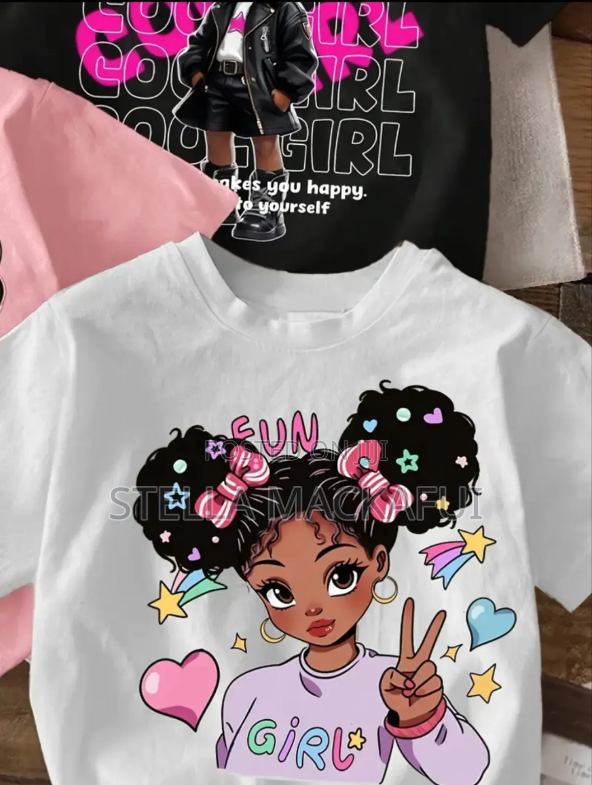 3pcs Set Cute T-Shirts for 1-2yrs Only