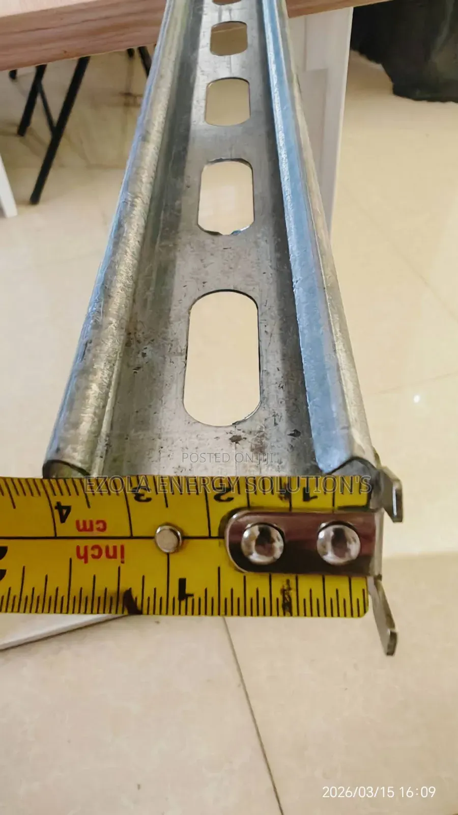 Solar Panel Rails U Type Rails 41mm*21mm*3000mm