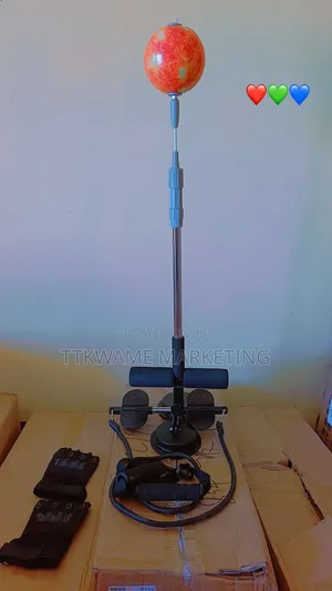 Adjustable Sit Up Bar With Boxing Ball