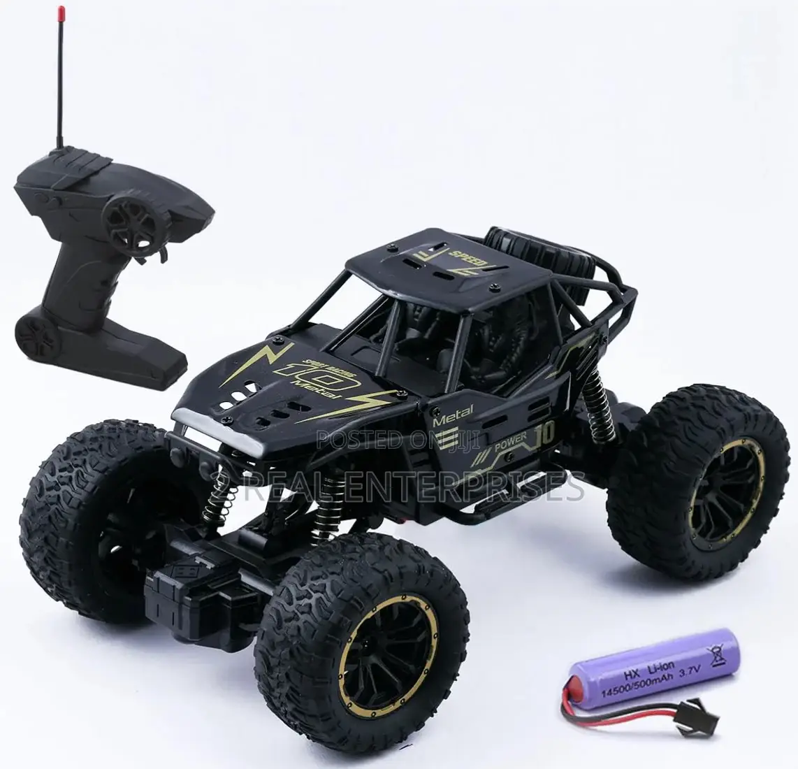 4wd Remote Control Monster Truck Off-Road Car Rechargeable Battery