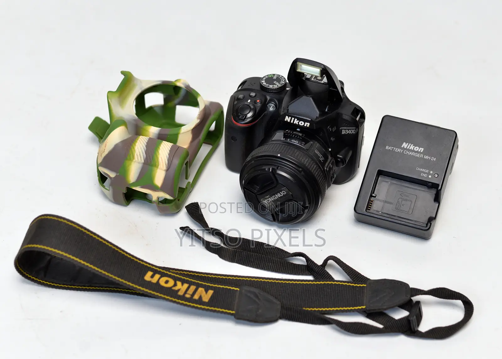 Nikon D3400 (Low Shutter Count) + Yongnuo 35mm F/2 Prime Lens