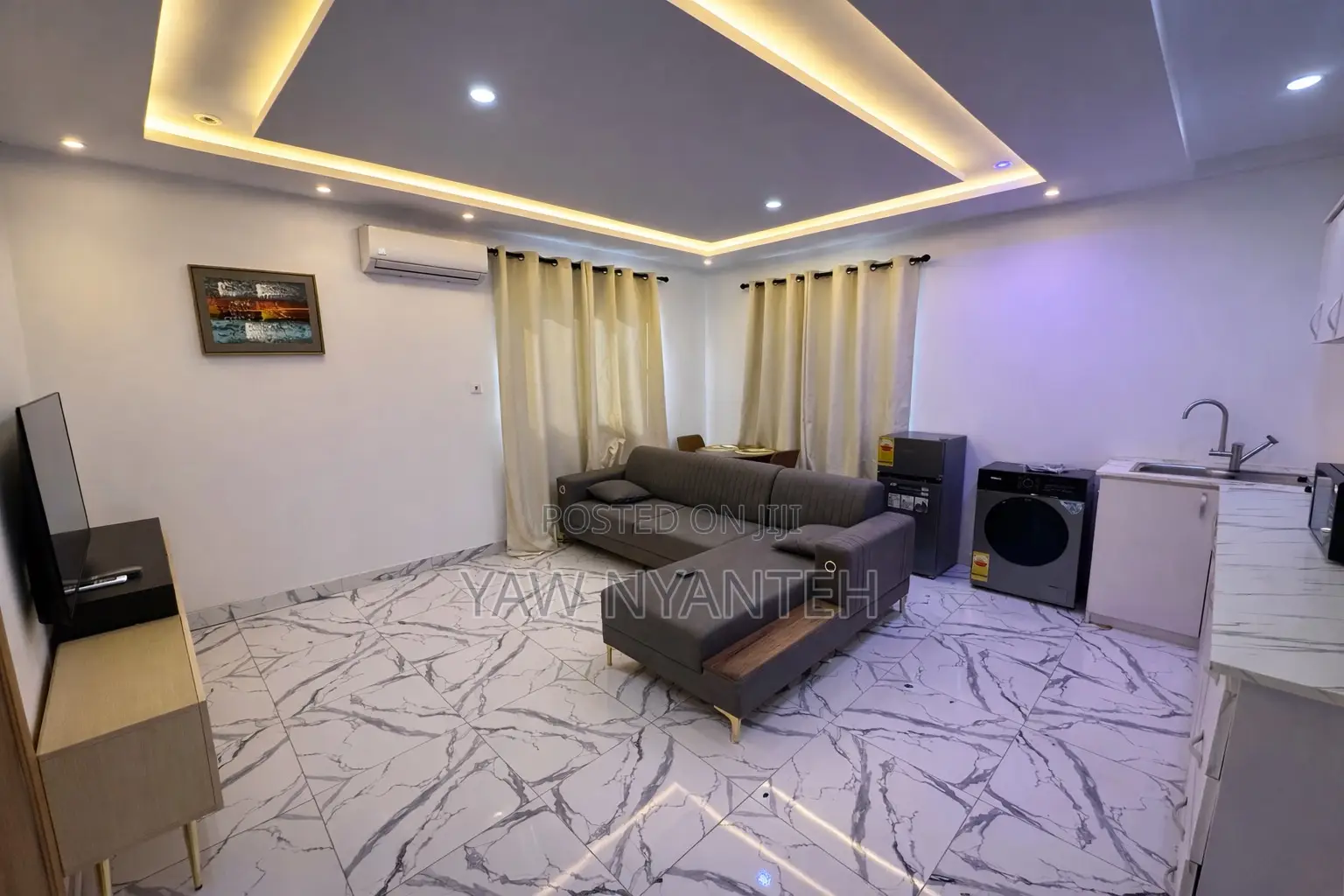 Furnished 1bdrm Apartment in La Nyanteh Apartment, East Legon for rent