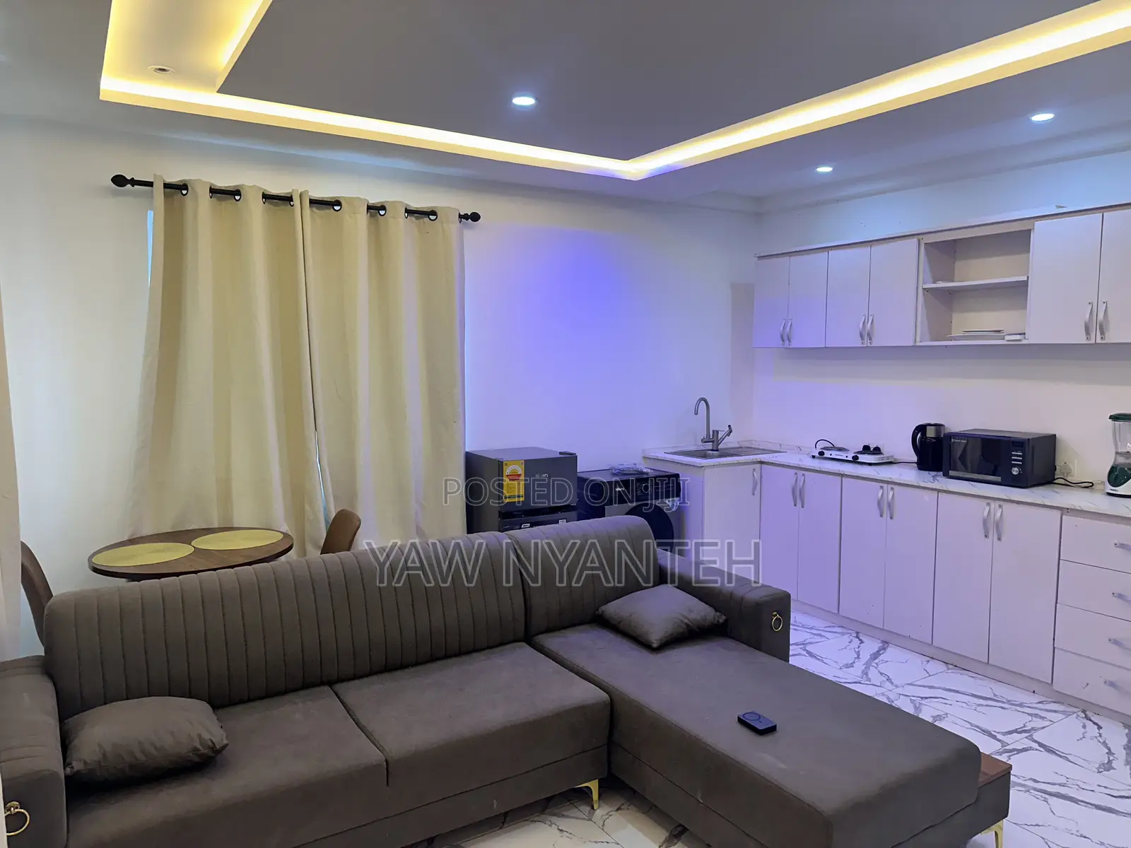 Furnished 1bdrm Apartment in La Nyanteh Apartment, East Legon for rent