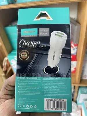 Ansty Dual Port Car Charger (Model: Car-027-a) - Fast Reliable