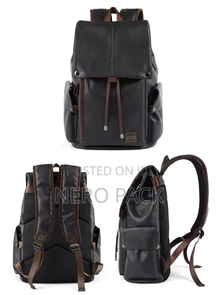 Waterproof Leather Backpack