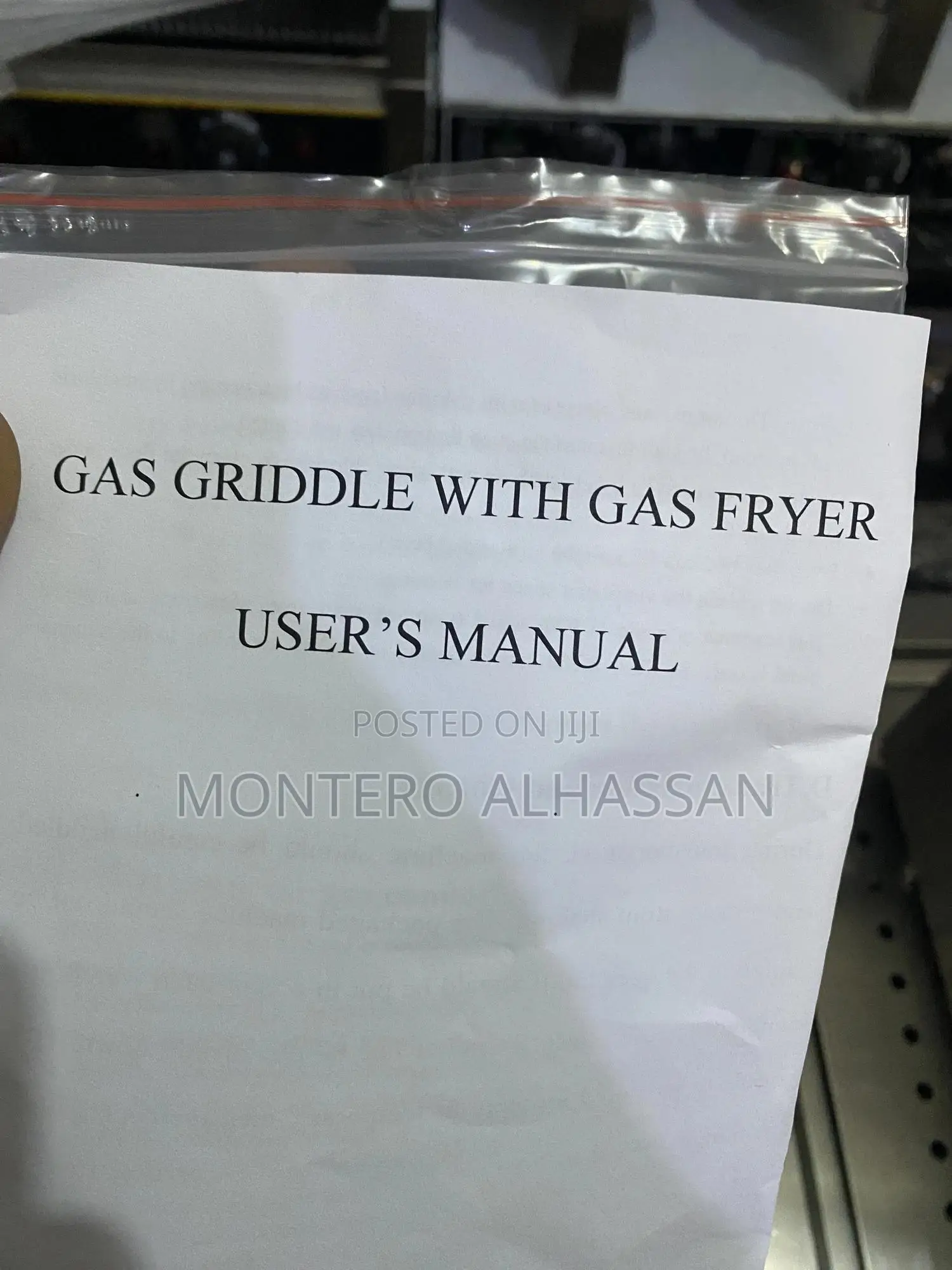 Gas Griddle With Gas Fryer