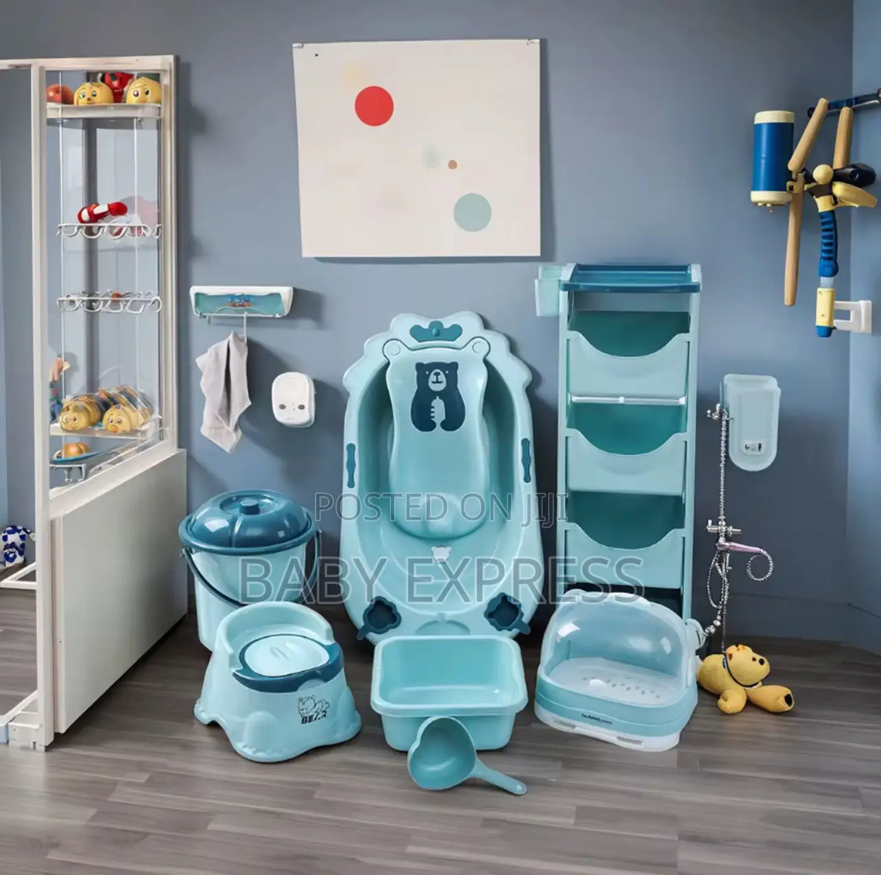 Multi-Functional Baby Bath Tub Set With Storage Organizer