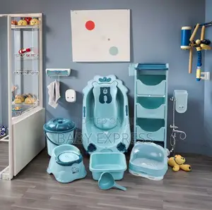 Multi-Functional Baby Bath Tub Set With Storage Organizer
