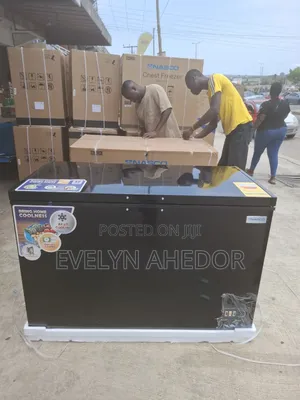 Nasco Black Colour Freezer With Lock and Key.400litres
