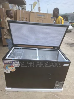 Nasco Black Colour Freezer With Lock and Key.400litres