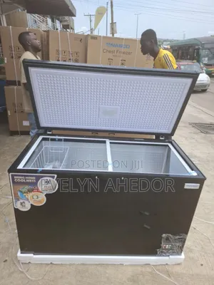 Nasco Black Colour Freezer With Lock and Key.400litres