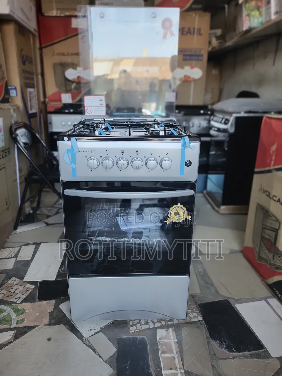 Volcano Grey Colour 4 Burner Cooker