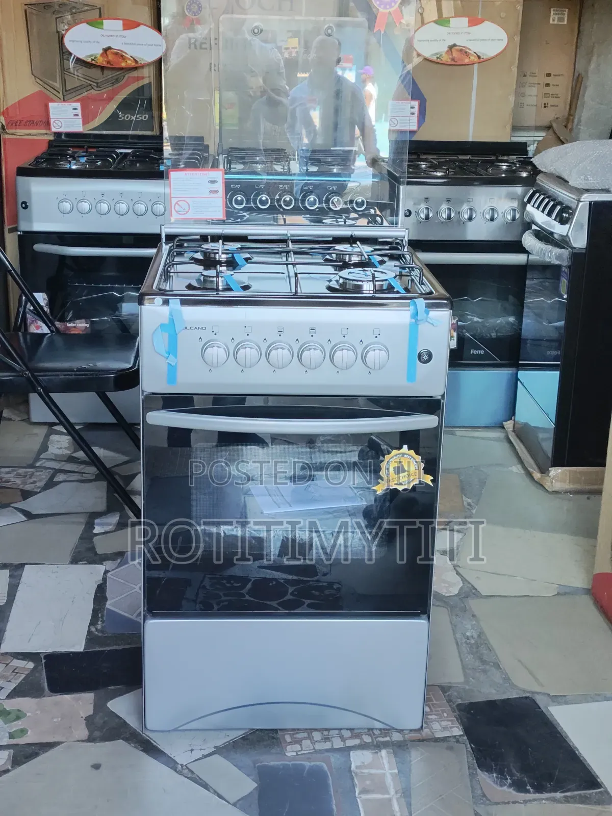 Volcano Grey Colour 4 Burner Cooker