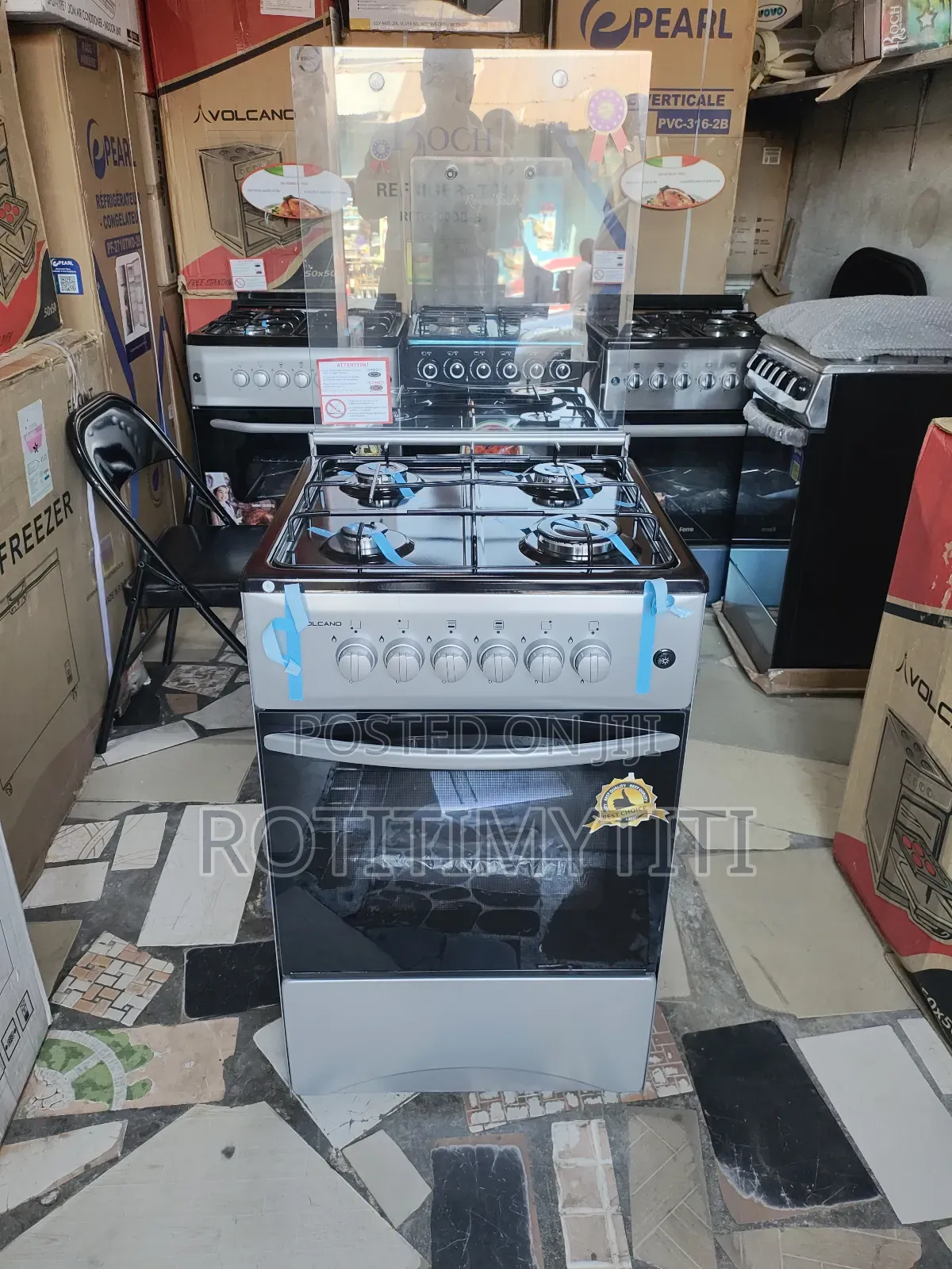 Volcano Grey Colour 4 Burner Cooker