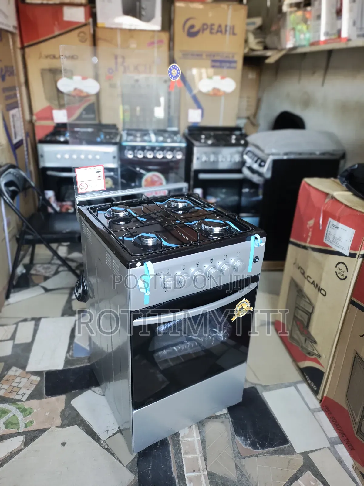 Volcano Grey Colour 4 Burner Cooker
