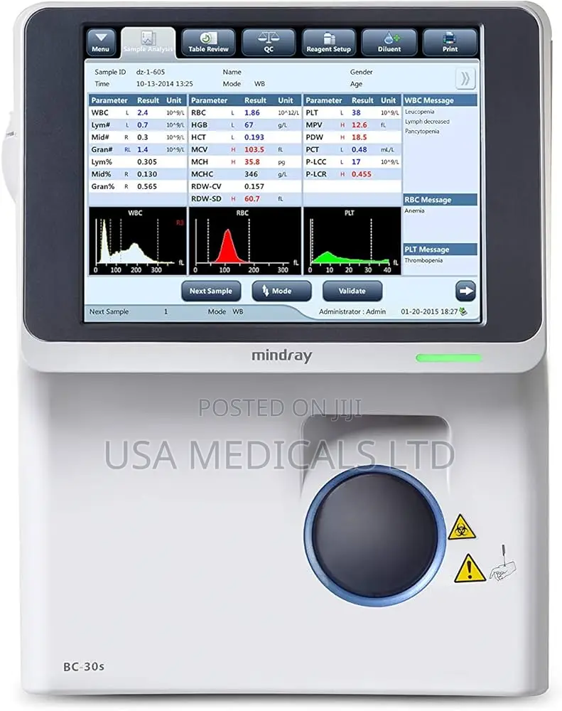 Hematology Analyzer Mindray Bc10, Bc30