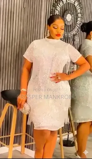 Ladies Dress Crystal Diamond Beaded Dress
