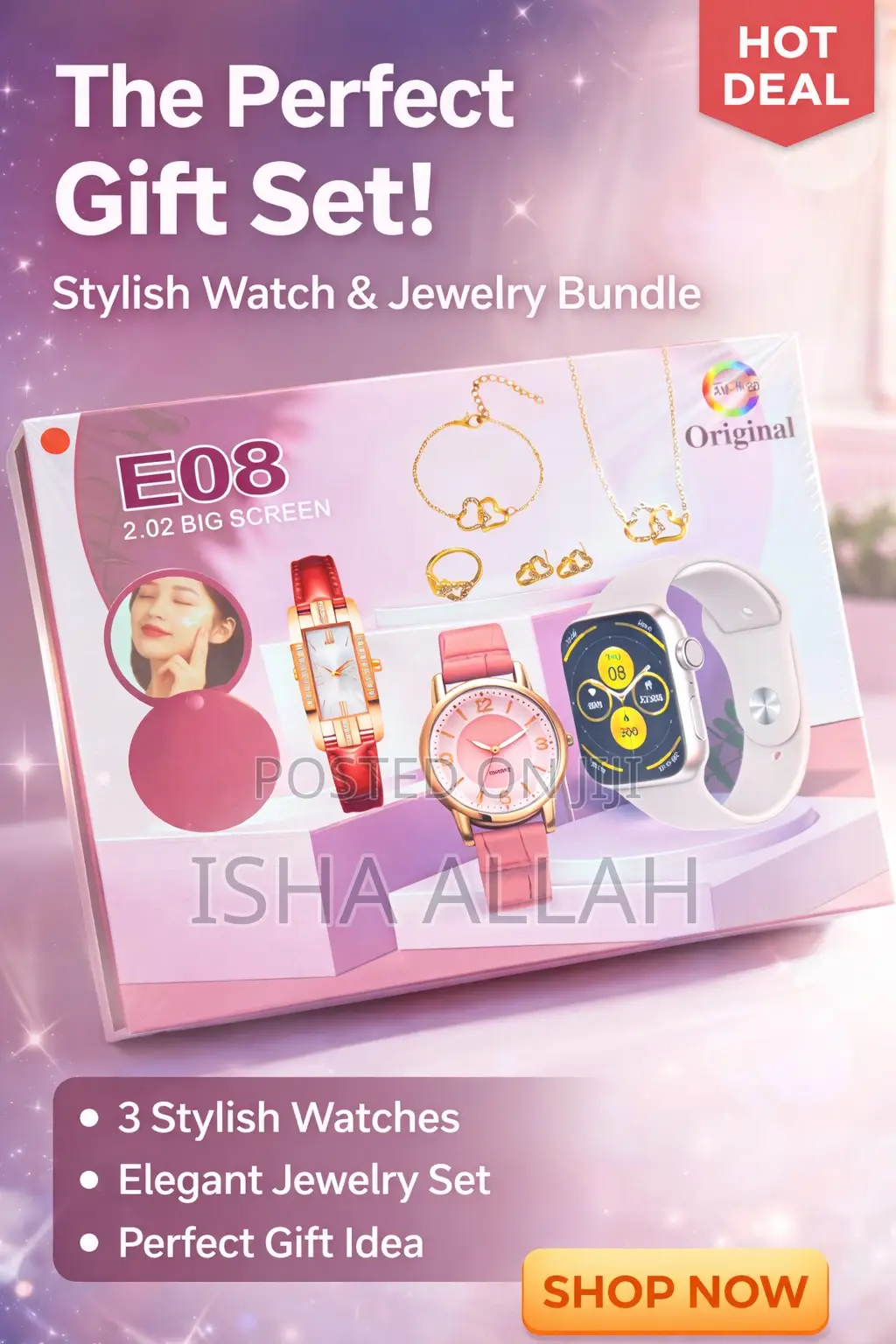 E08 Luxe Glow Gift Set – Timeless Beauty Collection