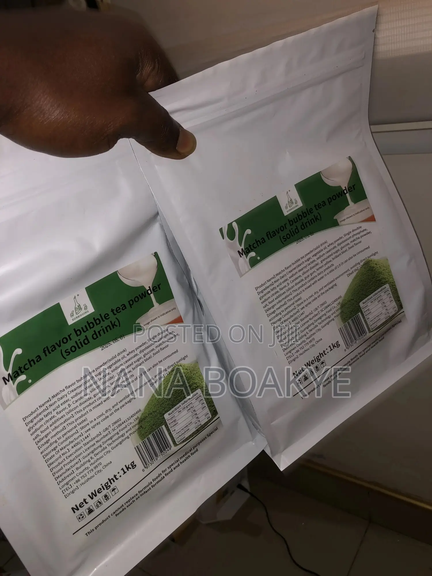Matcha Boba Flavor Powder
