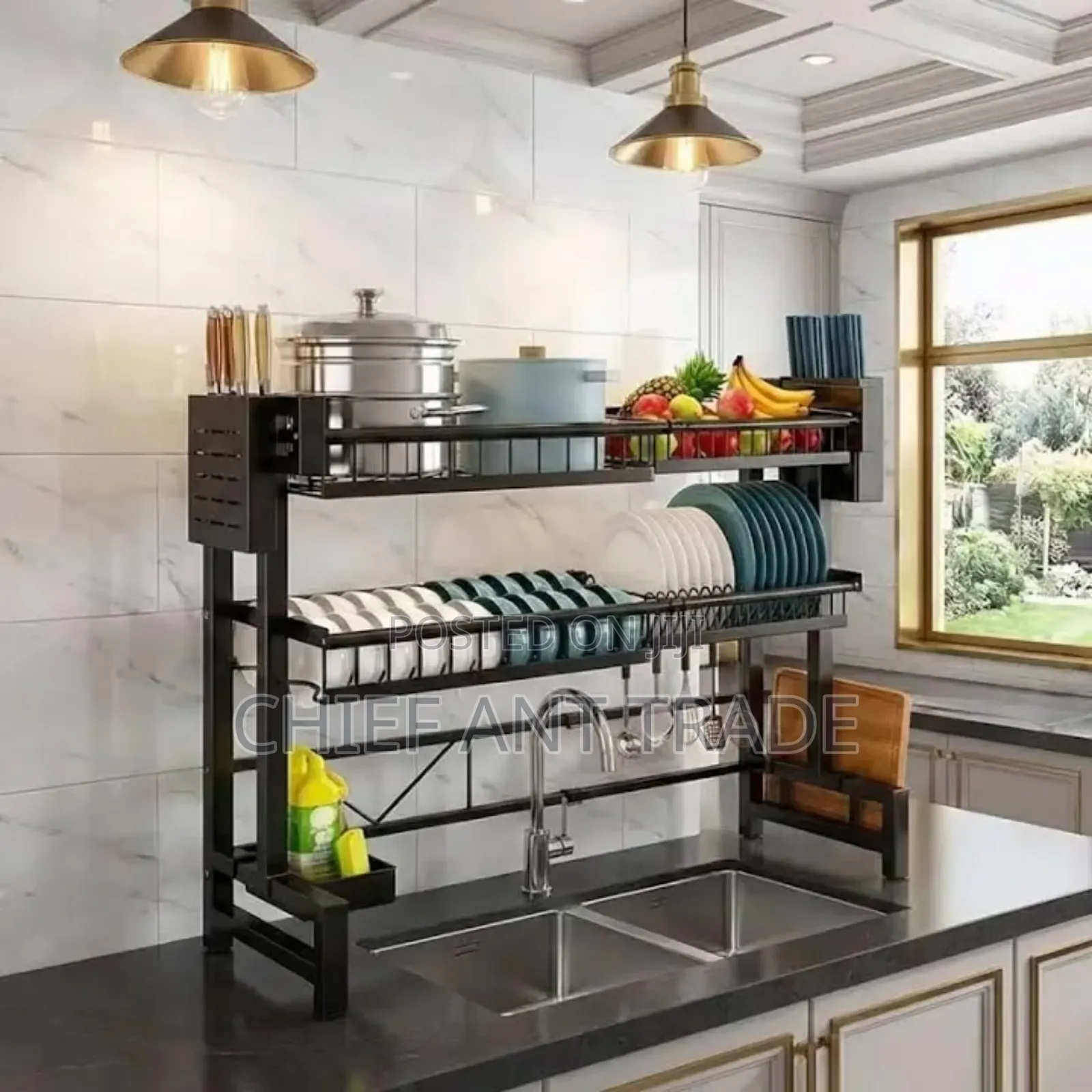 Kitchen Sink Rack 65cm Scj-8102-65gy