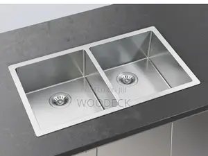 Stainless Steel -Double Bowl Hand Made Under Mount Sink
