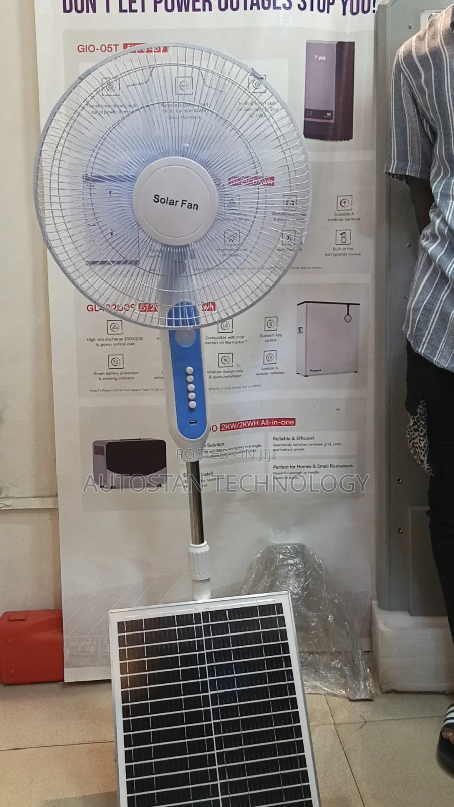 Solar Standing Fan