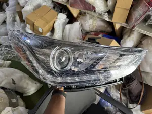 Accent 2017 Headlight Black Led With Yellow