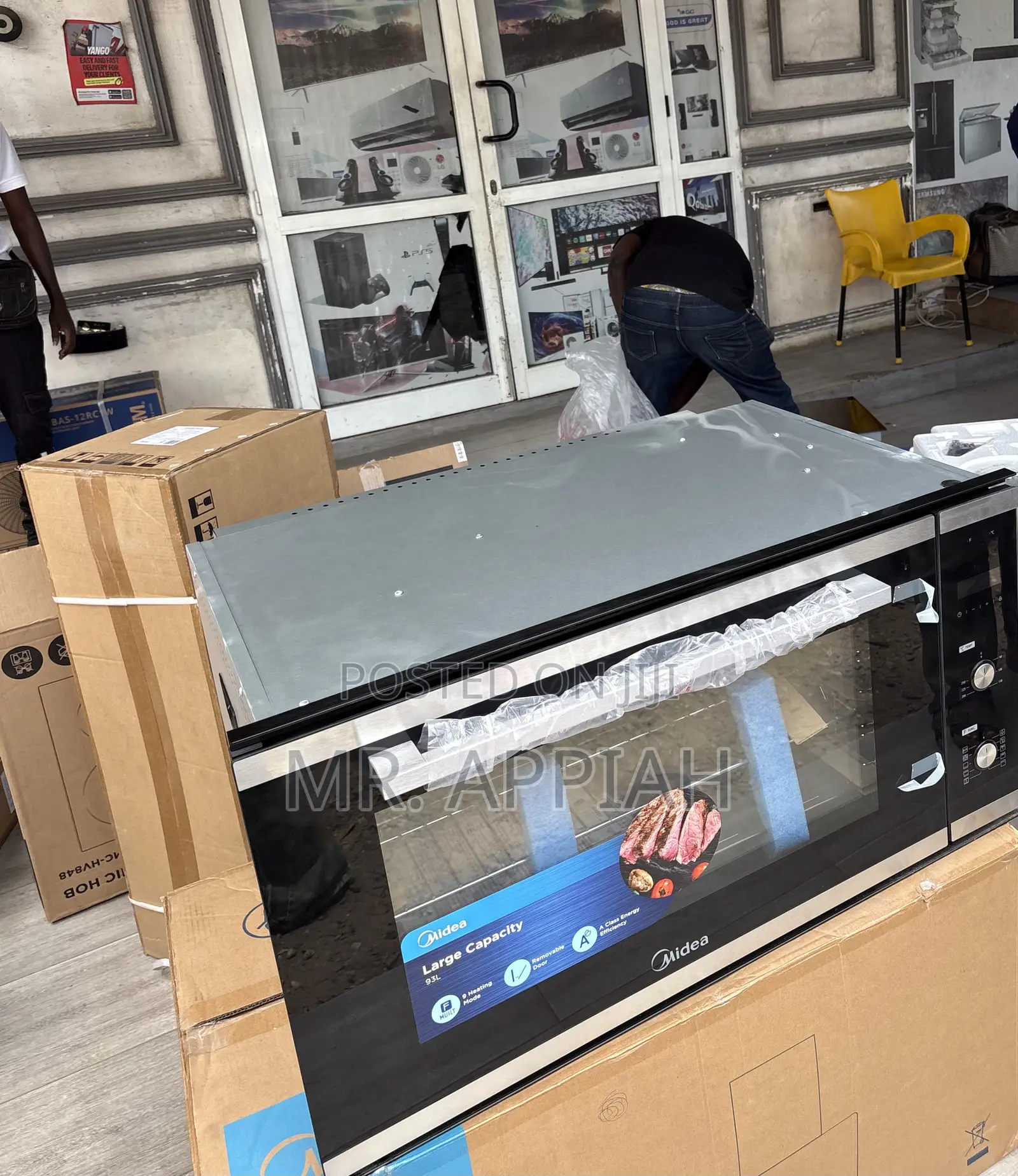 (93m90do-B)Affordable Midea 90cm Built in Oven,Glass