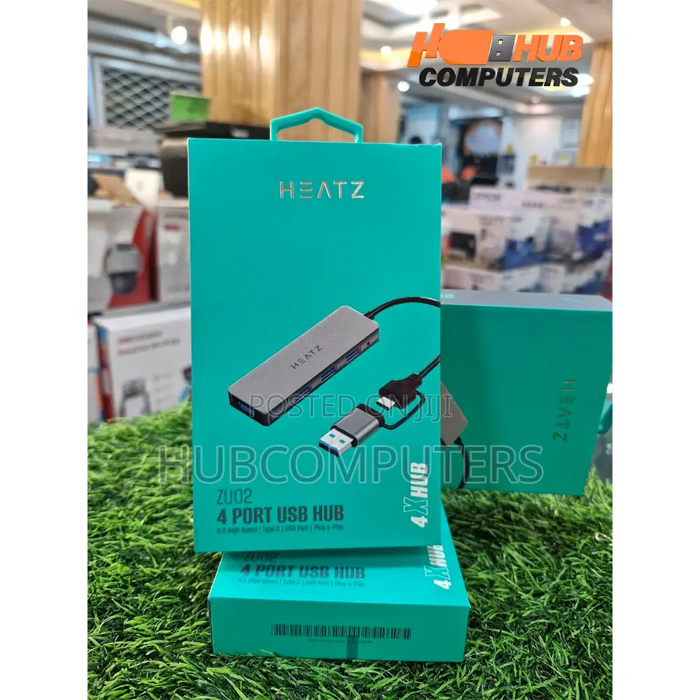 Heatz Zu02 Usb 3.0 Hub 2in1 4 Port
