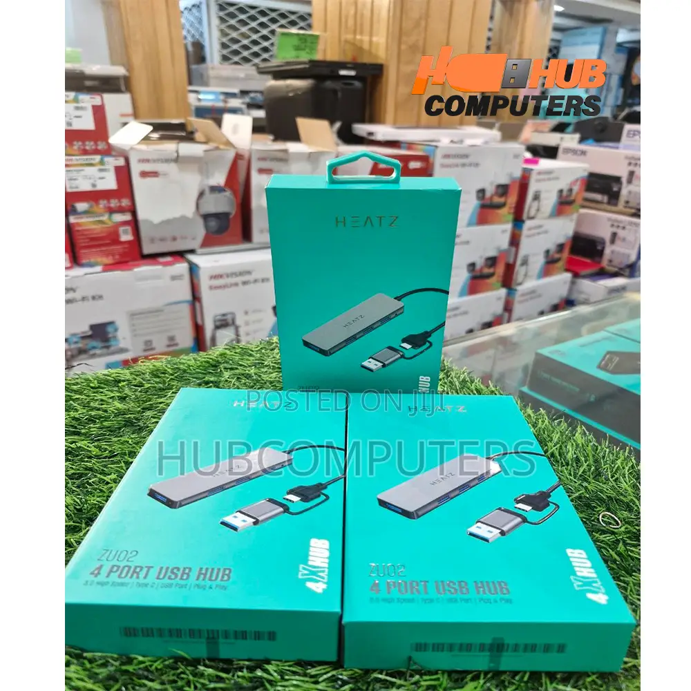 Heatz Zu02 Usb 3.0 Hub 2in1 4 Port