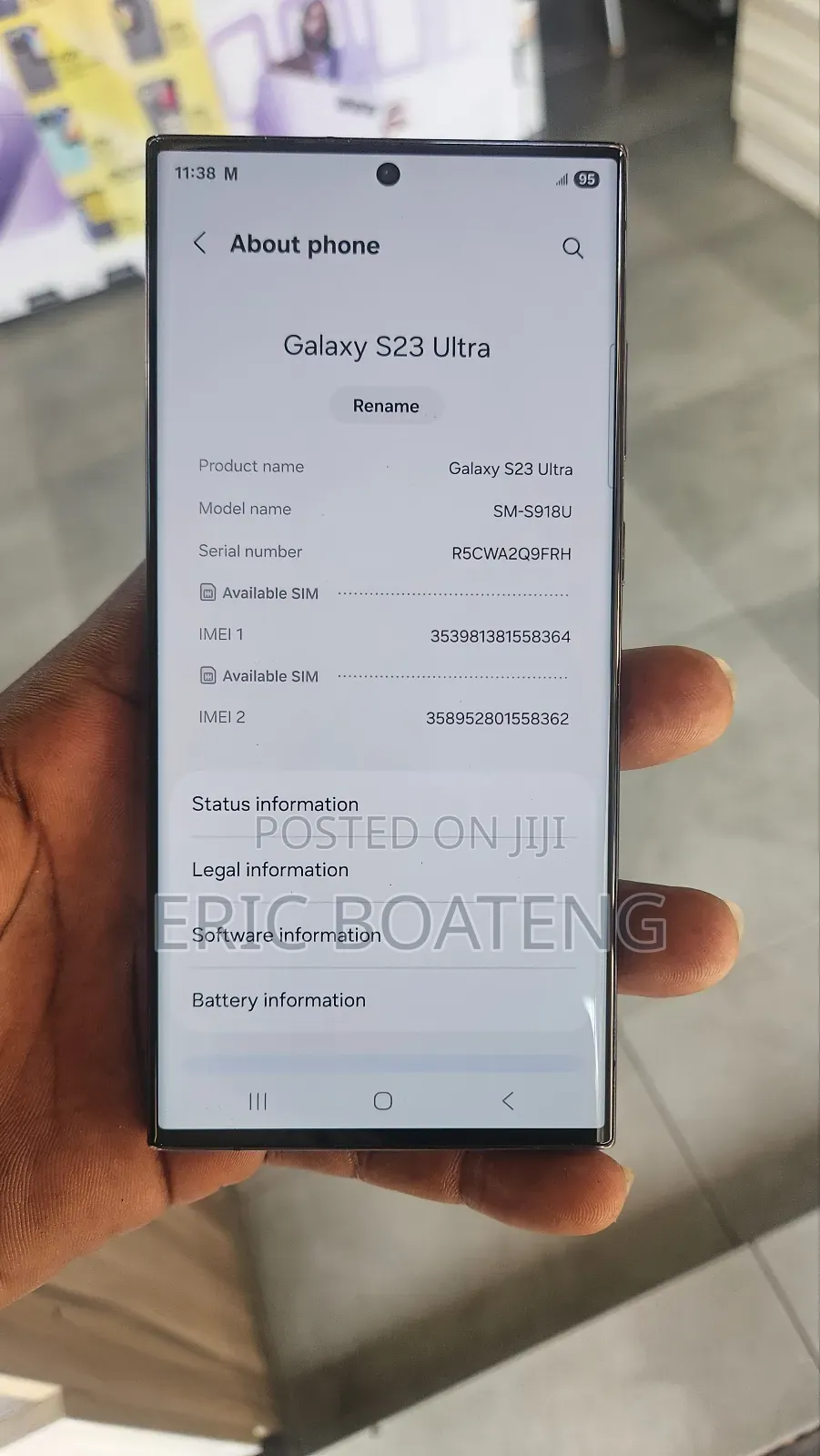 Samsung Galaxy S23 Ultra 256 GB Black