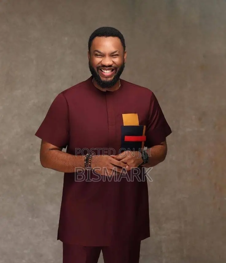 Men Wine Kaftan