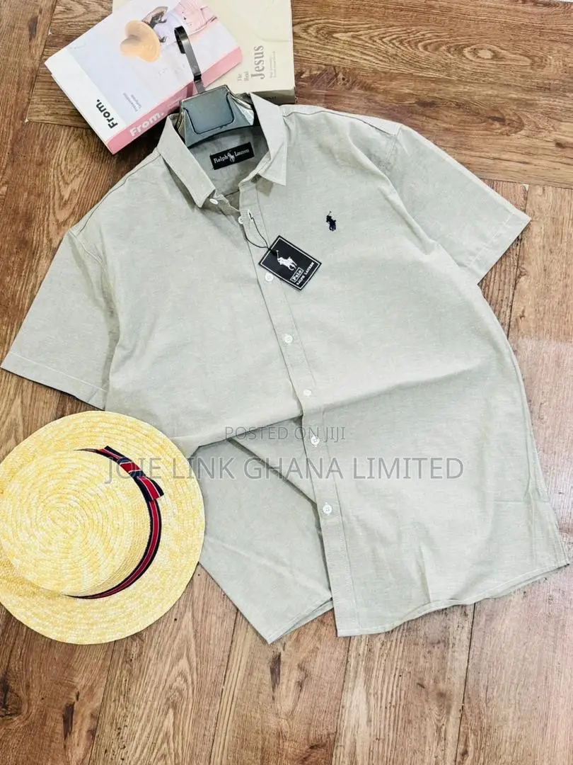 Premium Polo Linen Short Sleeves Shirts Available Im Various Colors