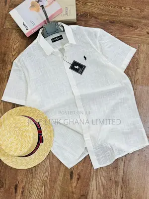 Premium Polo Linen Short Sleeves Shirts Available Im Various Colors