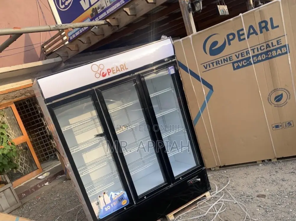 Buy Authentic Pearl 950liters 3 Door Display Fridge With Lock Key.
