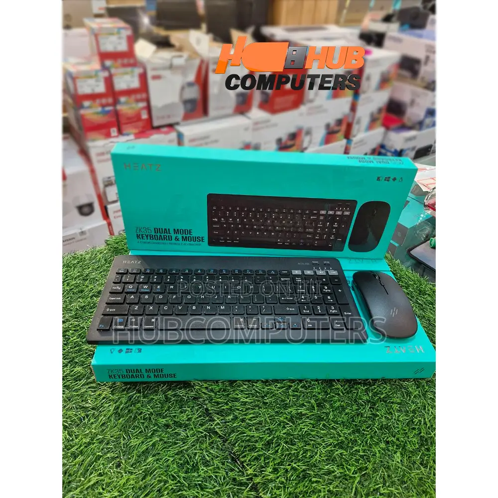 Heatz Zk35 Wireless Bluetooth Keyboard And Mouse Combo