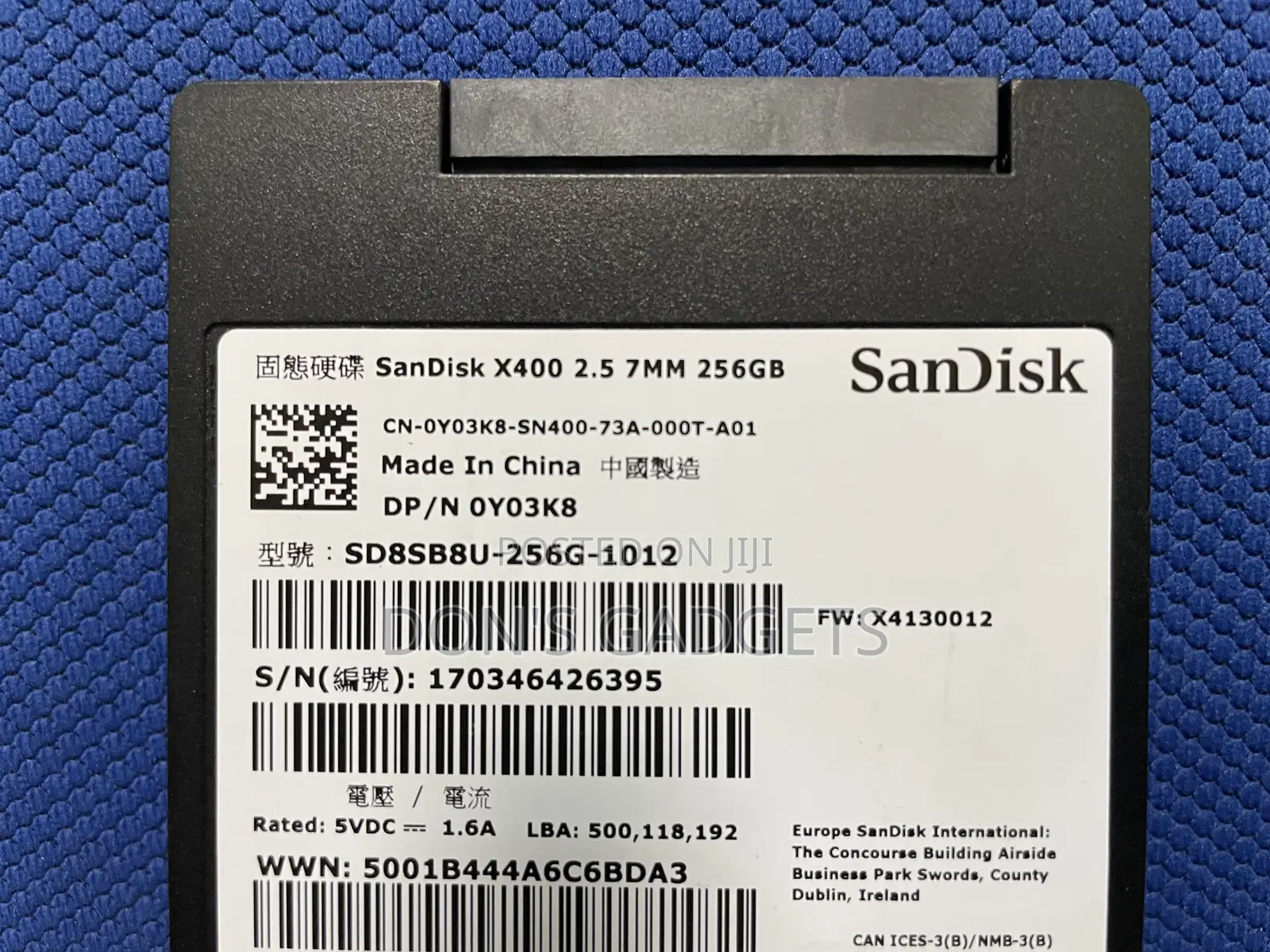 Sandisk SSD 256g