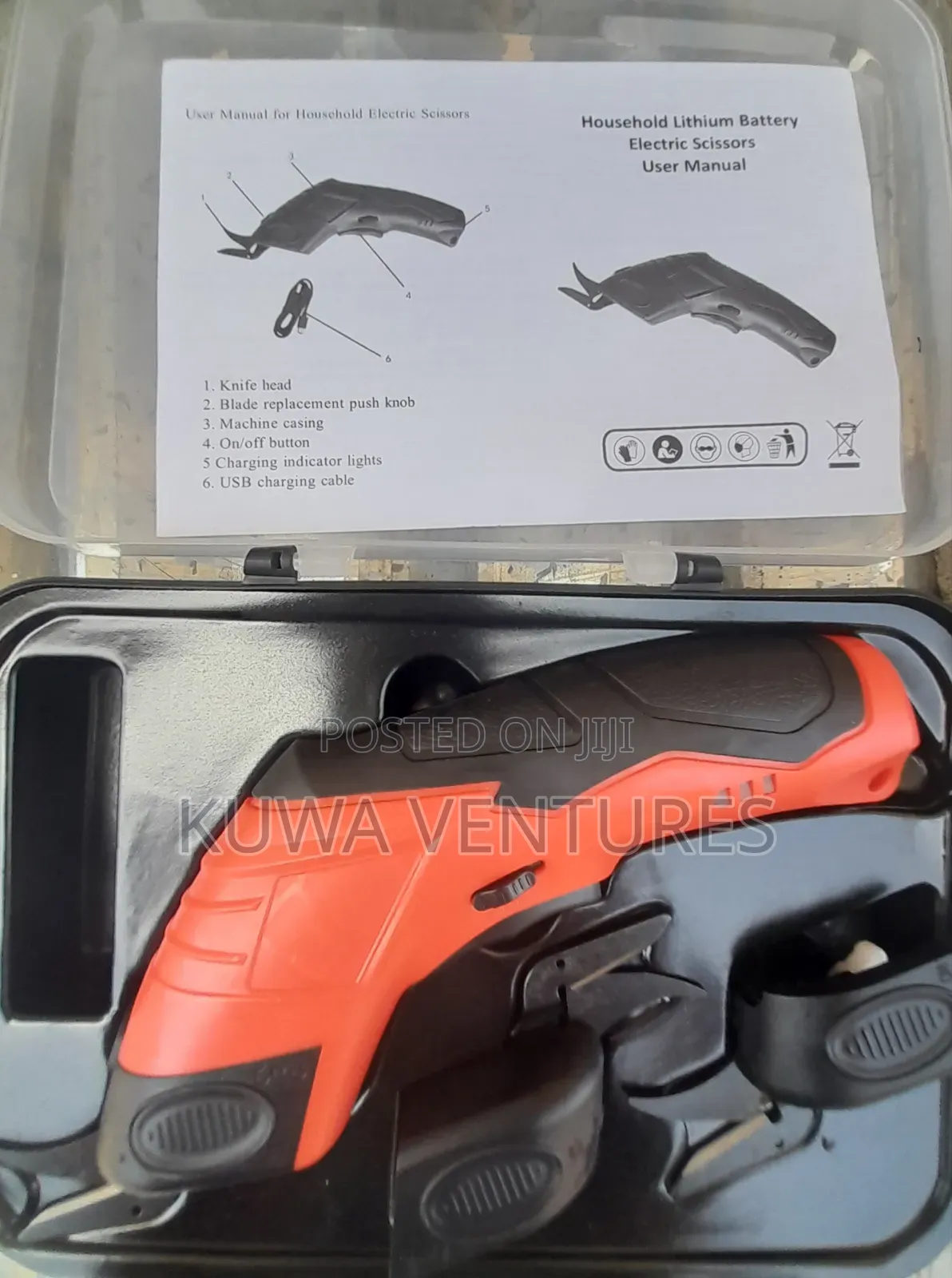 Electric Scissors With 2 Extra Blades