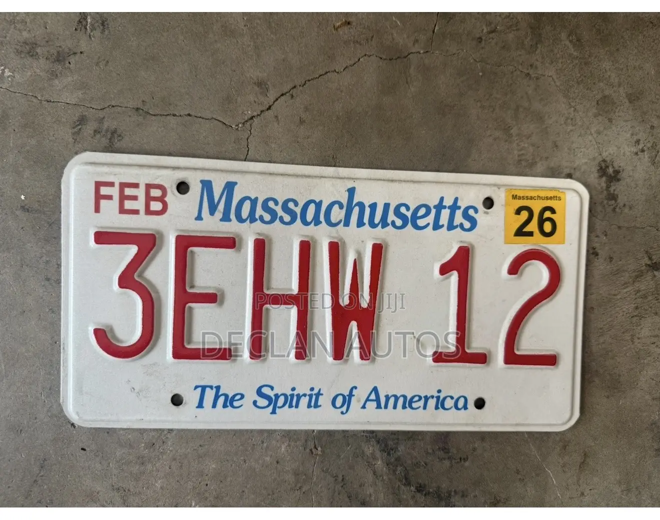 Foreign Number License Plate