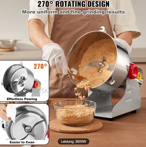 2500g Electric Grain Mill Grinder For Dry Grains Spice, Grains,Cereall