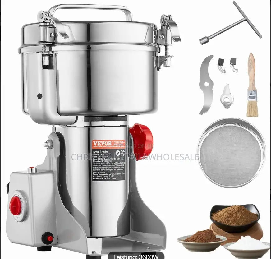 2500g Electric Grain Mill Grinder For Dry Grains Spice, Grains,Cereall