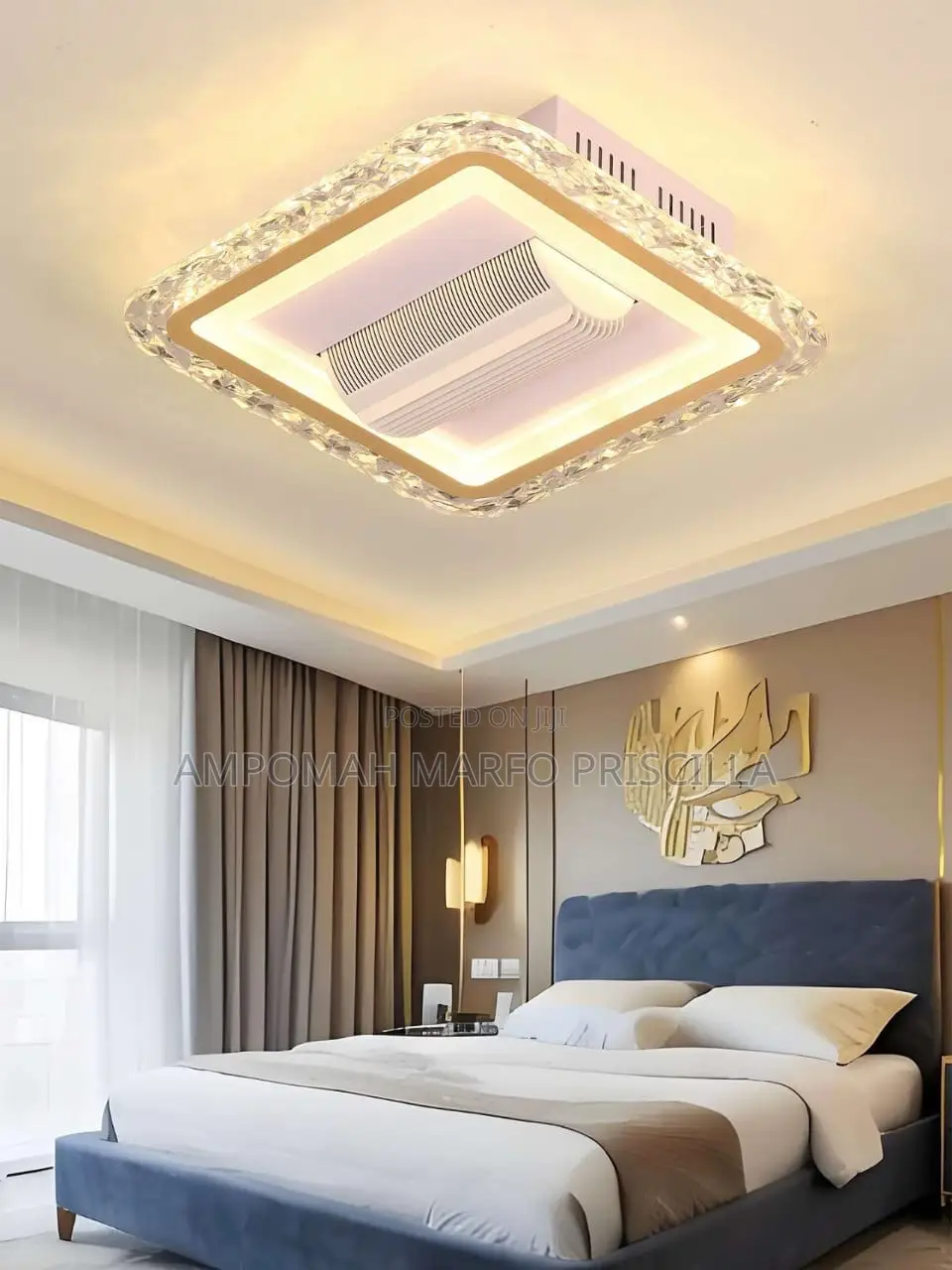 Bluetooth Bladeless A.C Fan Light