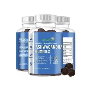 Ashwagandha Gummies + Maca, Vitamin C, Sleep,Stress Relief, 60 Gummies