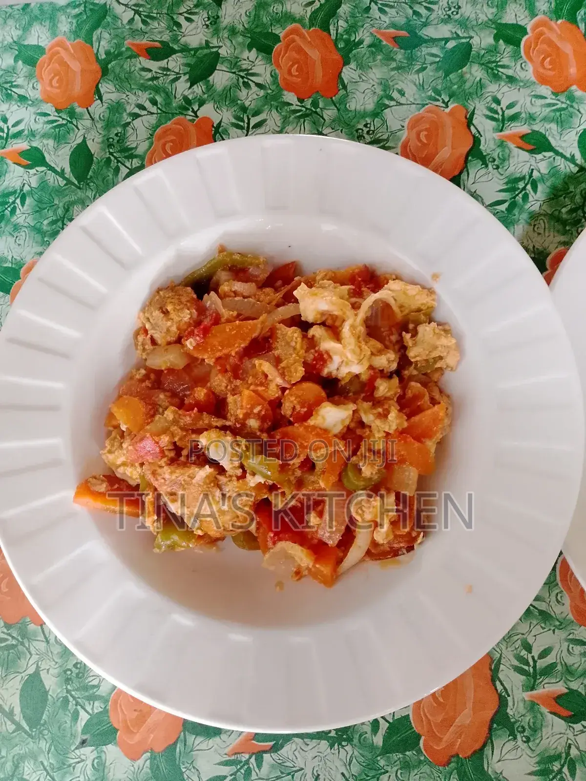 Yam With Vegetable Egg Stew