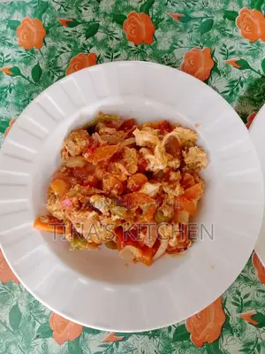 Yam With Vegetable Egg Stew