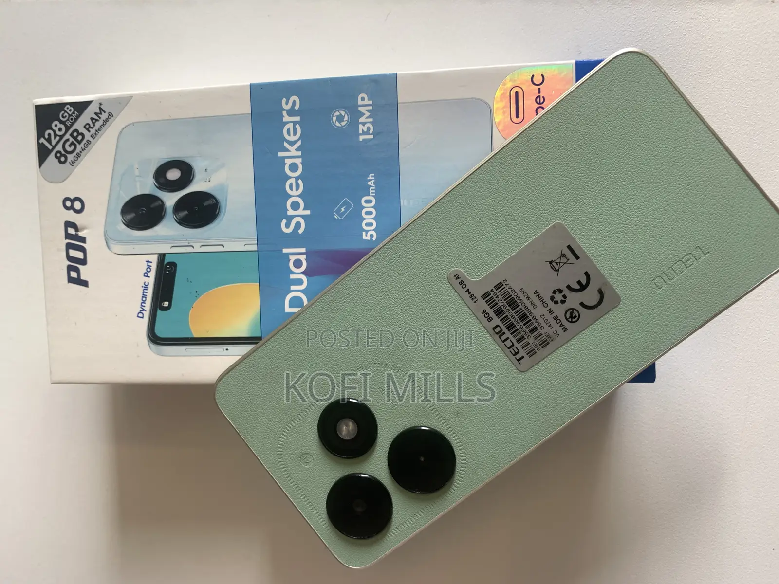 Tecno Pop 8 128 GB Green