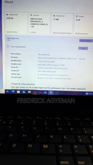 Laptop Lenovo V145 4GB AMD A4 HDD 1T