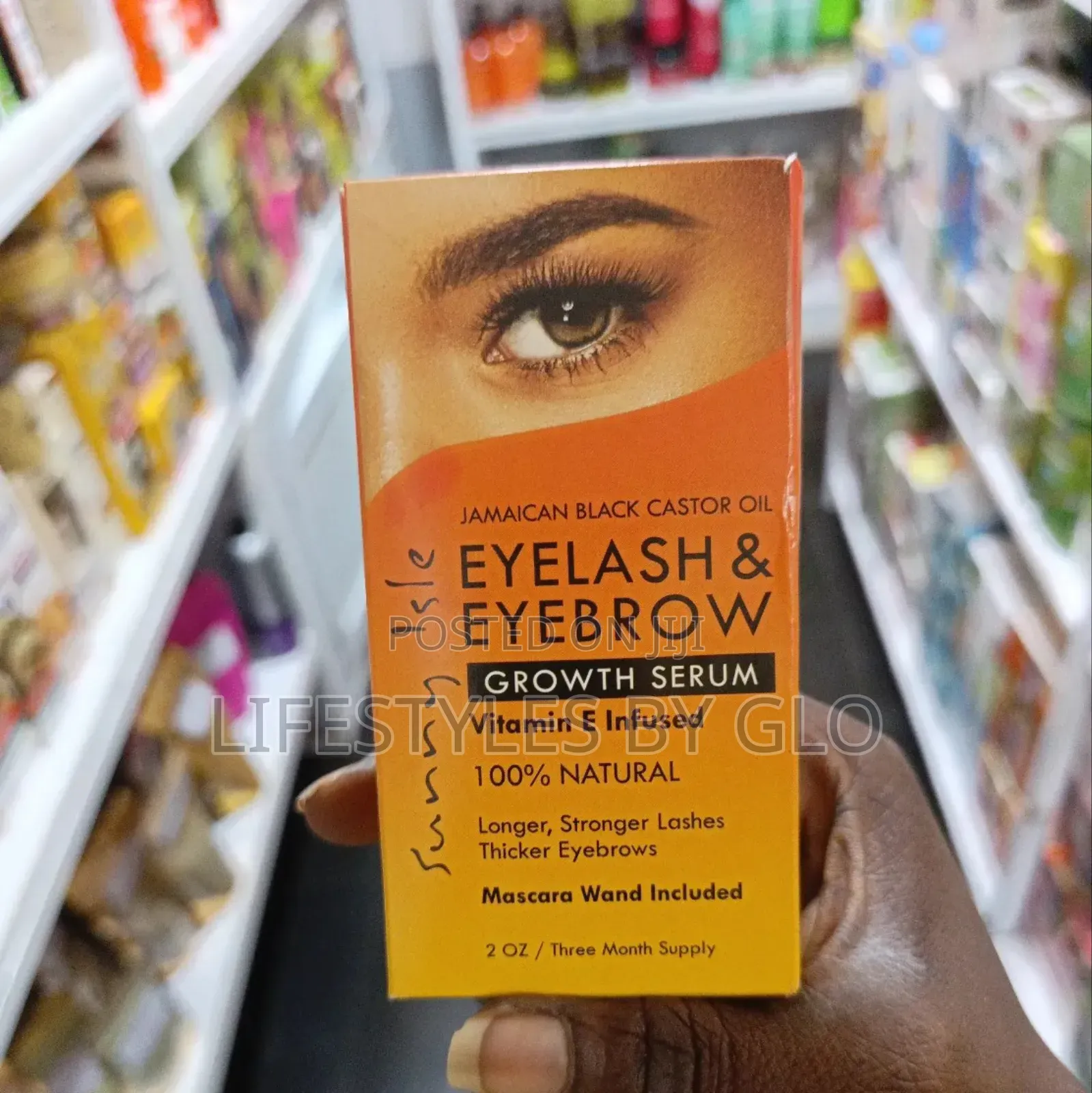Jamaican Black Castor Oil Eyelash Eyebrow Growth Serum