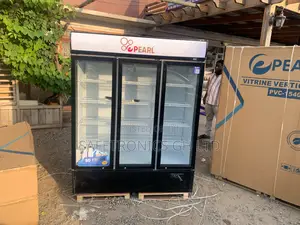 Energy Saving 3 Doors Pearl PVC-150 Display Fridge