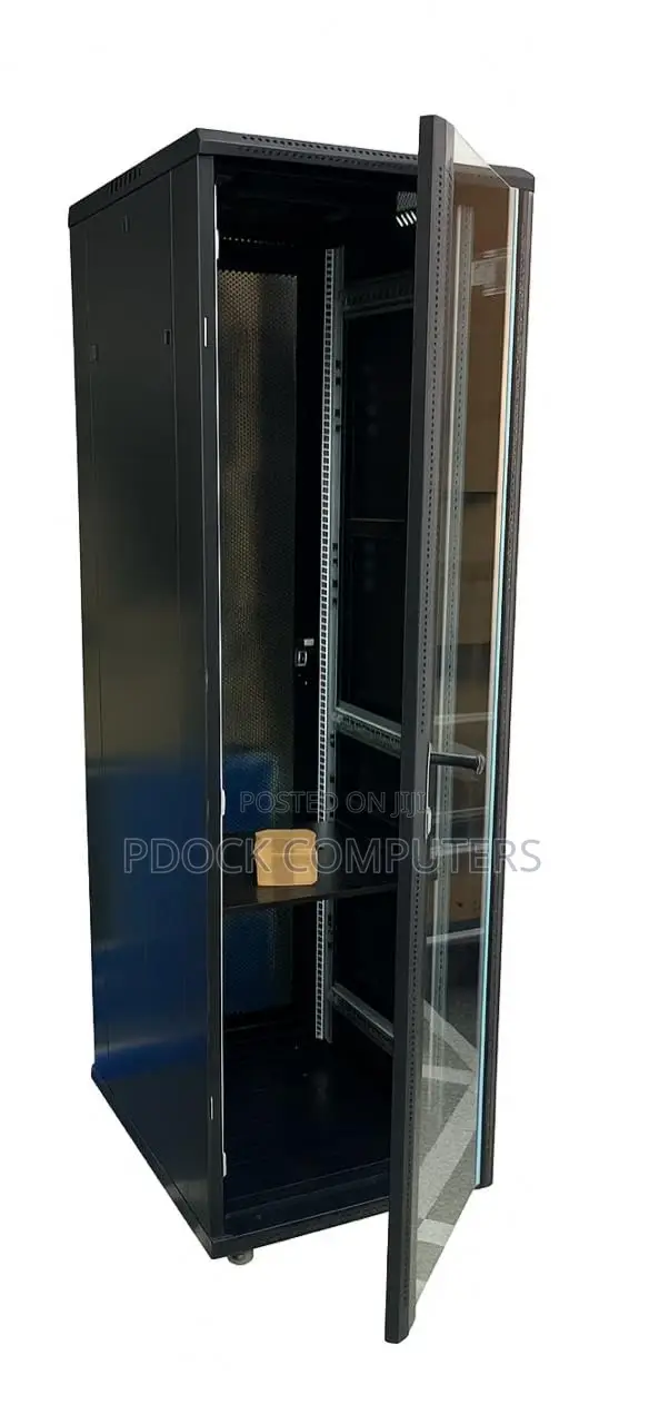 42u Sever Rack Cabinet Floor Standing 600x600 Glass Front Door